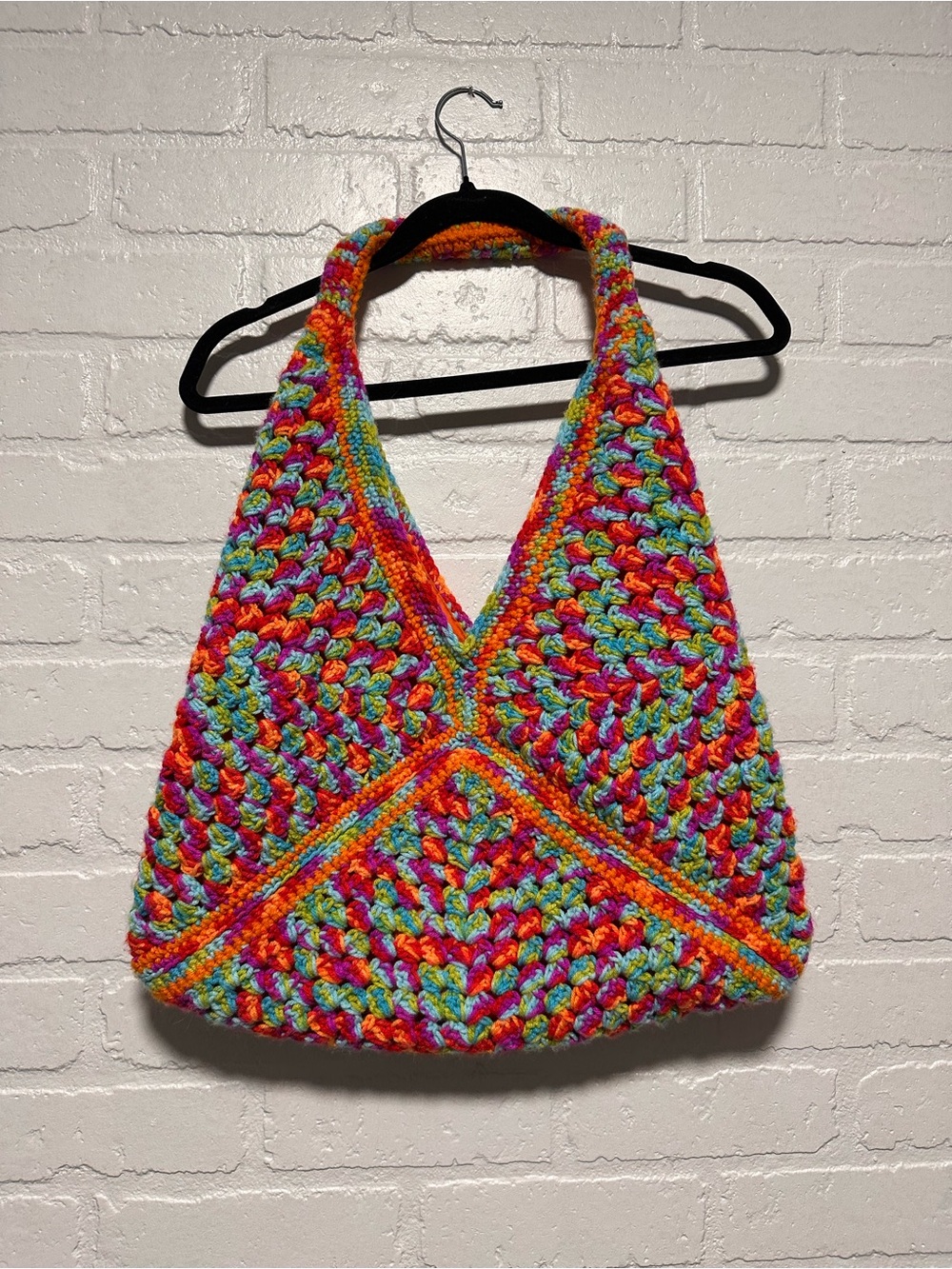 Handmade crochet tote bag